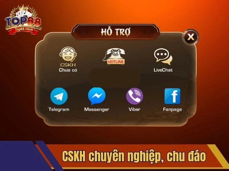 Nhân viên hỗ trợ người chơi nhiệt tình, nhanh chóng