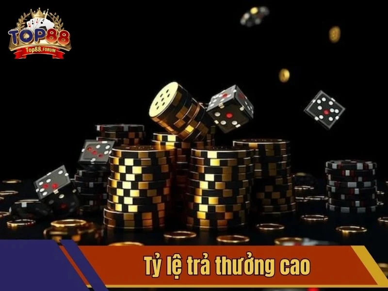 Mức trả thưởng siêu cao, thanh toán tiền thắng sòng phẳng tại game bài Top88